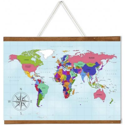 A-Z Reklama CZ Dřevěná Plakátová lišta Wood Magnetic Poster Snap o délce 60 cm Tmavě hnědá – Zboží Živě