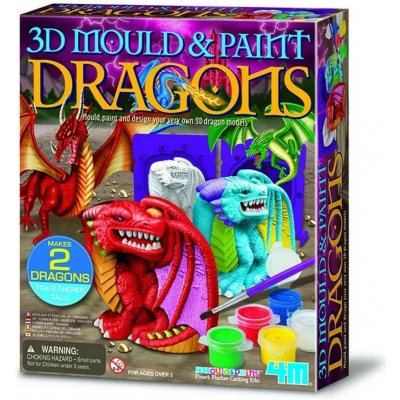 4M Sádrové odlitky - 3D draci – Hledejceny.cz