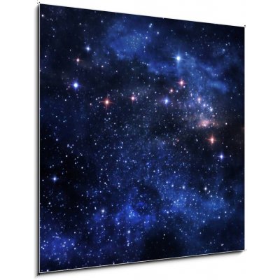Skleněný obraz 1D - 50 x 50 cm - Deep space nebulae Hluboké vesmírné mlhoviny – Zbozi.Blesk.cz