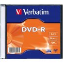 Verbatim DVD-R 4,7GB 16x, AZO, slimbox, 20ks (43547)