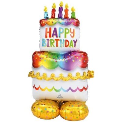 Obří balon narozeninový dort 130 cm – Zboží Mobilmania
