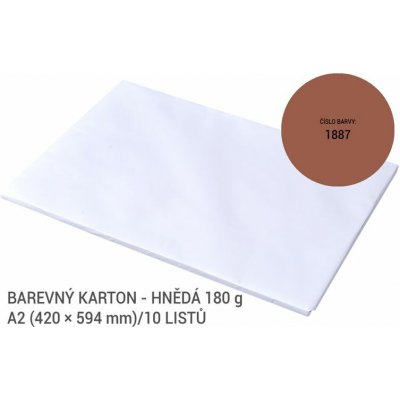 Kreslicí karton A2/180g/10lis hnědá – Zboží Dáma