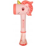 Creative Corner Mýdlová bublinová pistole bublinový stroj jednorožec hůlka světlo zvuk – Zboží Dáma