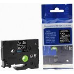 Kompatibilní páska s Brother TZ-335 / TZe-335, 12mm x 8m, bílý tisk / černý podklad – Sleviste.cz