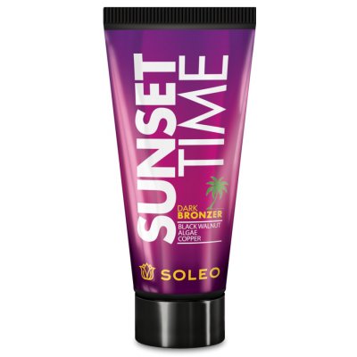 Soleo SUNSET TIME dark tanning bronzer with algae complex krém do solária 150 ml – Zboží Dáma