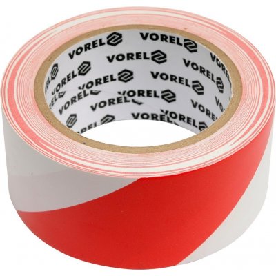 Vorel Páska výstražná červenobílá 48 mm x 33 m – Hledejceny.cz