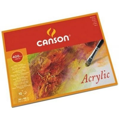 Papír na akryl Canson Acrylic 400g, blok 36 x 48 cm – Zboží Mobilmania