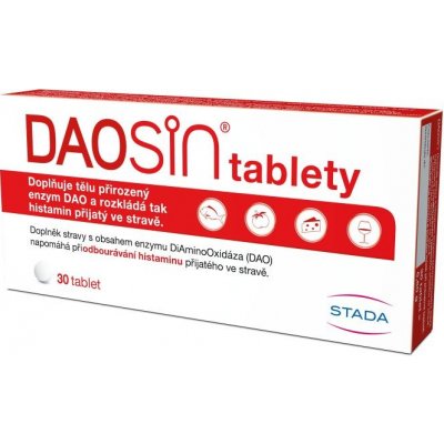 Daosin doplněk stravy s enzymem DiAminoOxidáza – 30 tablet