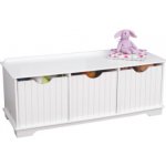 KidKraft lavice s úložným prostorem Nantucket bílá – Zboží Dáma