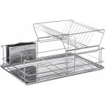 5five Simply Smart Odkapávač na nádobí dvoupatrový, nerezová ocel, 47 x 24 x 32 – Sleviste.cz