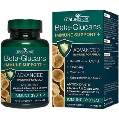 Natures Aid Beta Glukany + na podporu Imunity 30 tablet