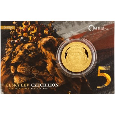 Česká mincovna Zlatá mince Český lev 2022 proof VÝROČÍ 1 oz – Sleviste.cz