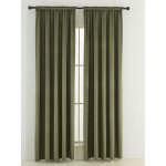 MKLuzkoviny.cz Sametové zatemňovací závěsy Cesar olivové - 140 x 250 cm (2ks) - řasící stuha – Zboží Mobilmania
