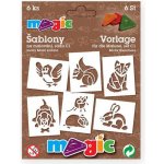 Magic šablony papírové 6 ks sada H VÁNOCE – Zboží Mobilmania