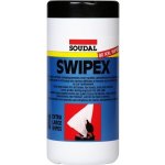 Soudal SWIPEX XXL čistící ubrousky 80ks odstranění zbytků nevytvrzených tmelů, lepidel, montážních pěn a barev – Hledejceny.cz