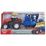 Traktor Dickie Toys Massey Ferguson s přívěsem pro zvířata 26 cm – Zbozi.Blesk.cz