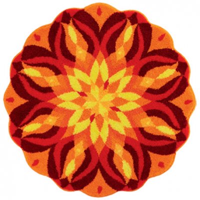 Grund Mandala SEBEREALIZACE oranžová průměr 60 cm