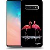 Pouzdro a kryt na mobilní telefon Samsung Picasee Ultimate Case Samsung Galaxy S10 Plus Flamingos couple