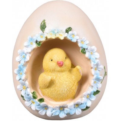 Nohel Garden Velikonoční kuře v kraslici polyresinové 8x8x10cm – Zboží Dáma