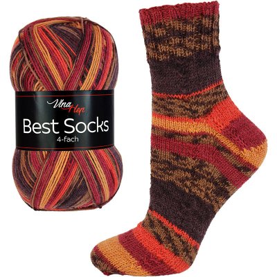 Vlna-hep Příze Best socks 4-fach - ponožková - vlna Best socks: 7316