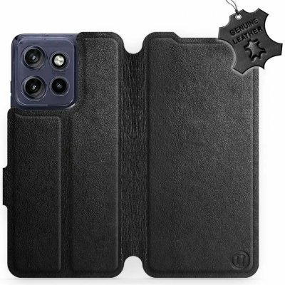 Mobiwear Kožené flip Motorola Edge 60 Neo černé – Zboží Živě
