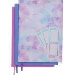 Sada 3 elastických textilních obalů na knihy Tie Dye 2025 – Zboží Dáma Sada 3 elastických textilních obalů na knihy Tie Dye 2025 – Zboží Dáma