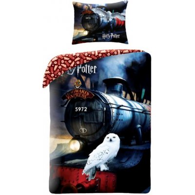 Halantex Harry Potter Bradavice Hogwarts Express bavlna 140x200 70x90 – Zboží Mobilmania