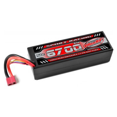 Power Racing 50C 6700 mAh 3S 11.1 V T-DYN Hardcase CORALLY