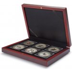 LEUCHTTURM QUADRUM Etue VOLTERRA na mince v bublinkách mahagonové Počet kapes 6 – Zboží Dáma