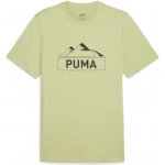 Puma OPEN ROAD MONTAIN GRAPHIC TEE pánské bavlněné triko zelená – Zboží Mobilmania