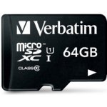 Verbatim microSDXC class 10 64 GB microSDXC Class 10 44084 – Hledejceny.cz