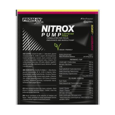 PROM-IN Nitrox Pump Caffeine & Synephrine 22,5 g – Sleviste.cz