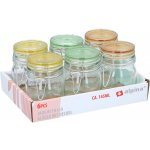 ALPINA Zavařovací sklenice s klipem ED-257023 6 ks x 145 ml – Zboží Dáma