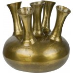 Bronzová antik kovová raw váza Tulip - 33*33*32cm - Mars & More – Hledejceny.cz