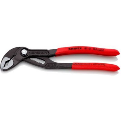 87 01 180 Kleště siko Cobra 180mm KNIPEX samosvorné na trubkách a maticích, kalené zuby, posuvný průchozí čep kloubu – Zboží Mobilmania