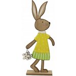 Velikonoční figurka dřevěný zajíc 30 cm – Hledejceny.cz