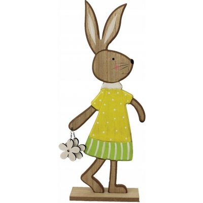 Velikonoční figurka dřevěný zajíc 30 cm – Hledejceny.cz