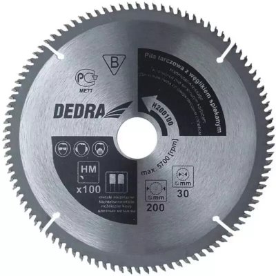 DEDRA-EXIM Pila kotoučová na dřevo s karbidovou vložkou DEDRA H500120 120 zubů, pr. 500x30mm, widia – Zboží Dáma