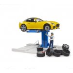 Bruder 62112 Autoservis, roadster a mechanik – Zboží Mobilmania