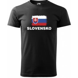 Sablio tričko s potiskem Slovensko černé