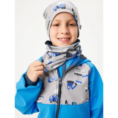 Unuo Unuo dětský nákrčník z fleecu Basic Bagr – Zboží Mobilmania