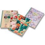 Pigna kroužkový blok Nature Flowers A4 čtverečkovaný 135 listů – Zboží Živě