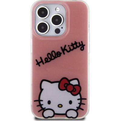 Hello Kitty iPhone 15 Pro IML Daydreaming Logo růžové HKHCP15LHKDSP