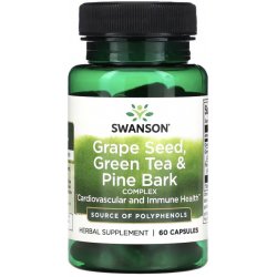 Swanson Grape Seed Green Tea & Pine Bark 60 kapslí