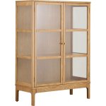 House Nordic Zamora dřevěná prosklená 126 cm hnědá – Sleviste.cz