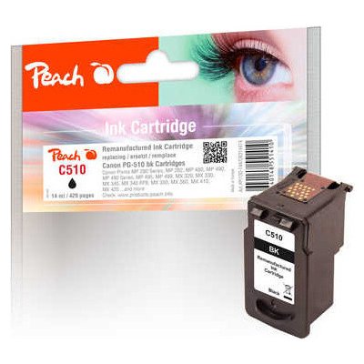 Peach Canon PG-510(PG-510), Black, 14 ml – Hledejceny.cz