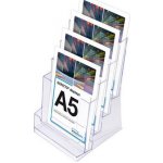 Jansen Display SCRITTO Stojánek na letáky A5 4 kapsy, 157 x 255 mm – Zboží Živě