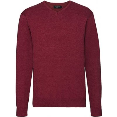 Russel VNeck svetr pletený červený – Zboží Mobilmania
