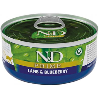 N&D Cat Prime Adult Lamb & Blueberry 70 g – Sleviste.cz
