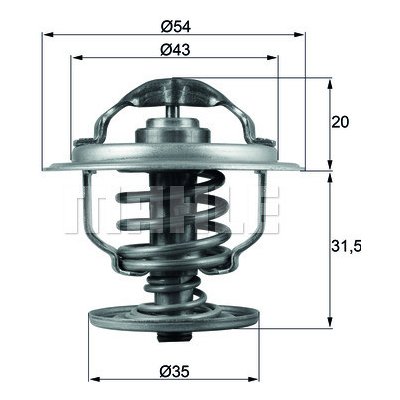 Termostat chladící kapaliny MAHLE ORIGINAL TX 109 87D (TX10987D) – Zbozi.Blesk.cz